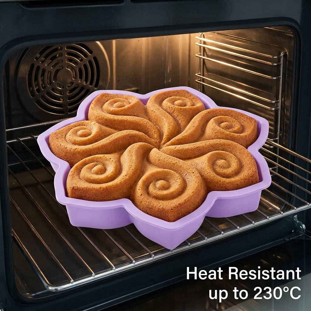 Zyliss Kitchen Gadgets - Large Flower Silicone Cake Mold Spiral