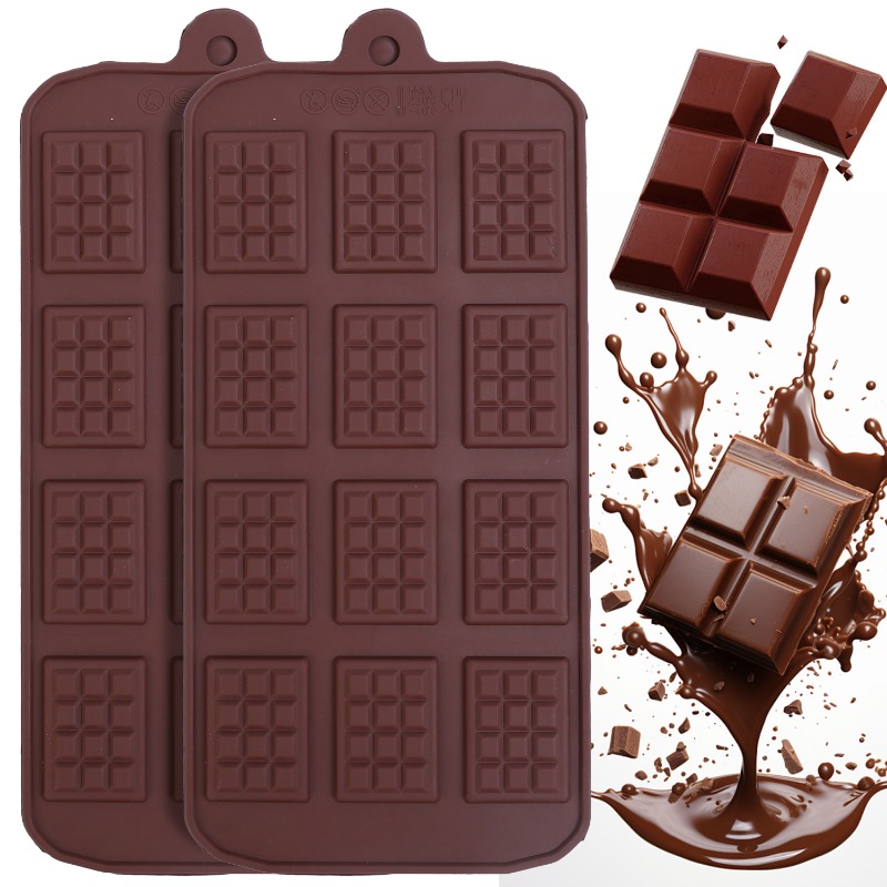 Kitchen Gadgets Wholesale - Silicone Chocolate Mold 12 Even Fondant