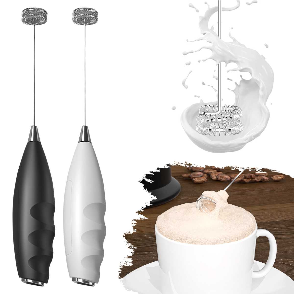 Quirky Kitchen Gadgets - Coffee Electric Milk Frother Electric Whisk