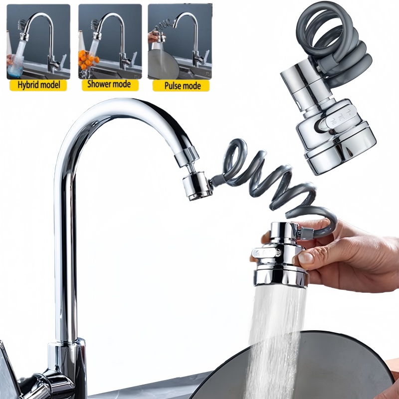 Kitchen Gadgets For Seniors - New 3 Modes Sink Faucet Extension