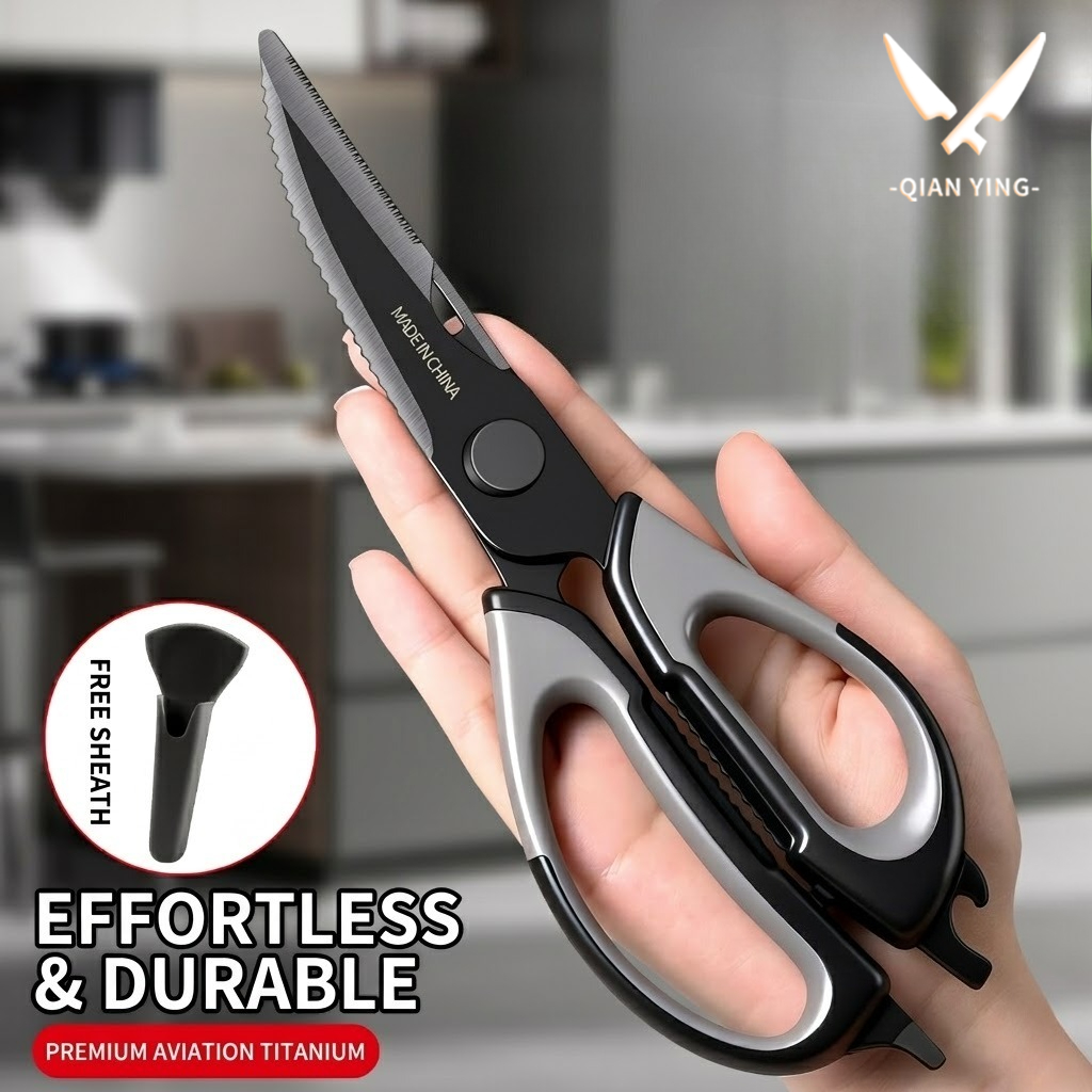Zyliss Kitchen Gadgets - Kitchen scissors Titanium Chicken bone scissors