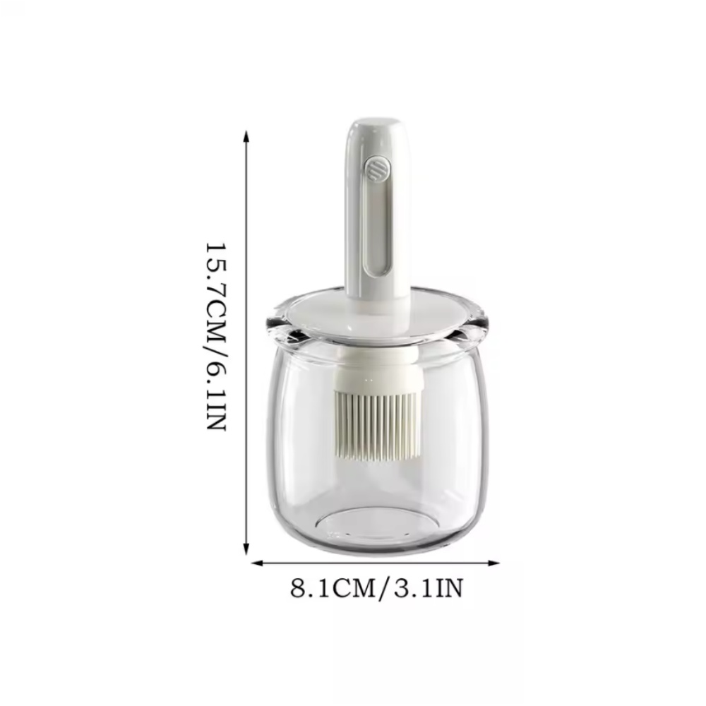 Cooking Oil Dispenser， Lightwe - Kitchen Gadgets Dispenser Brush Holder review and price