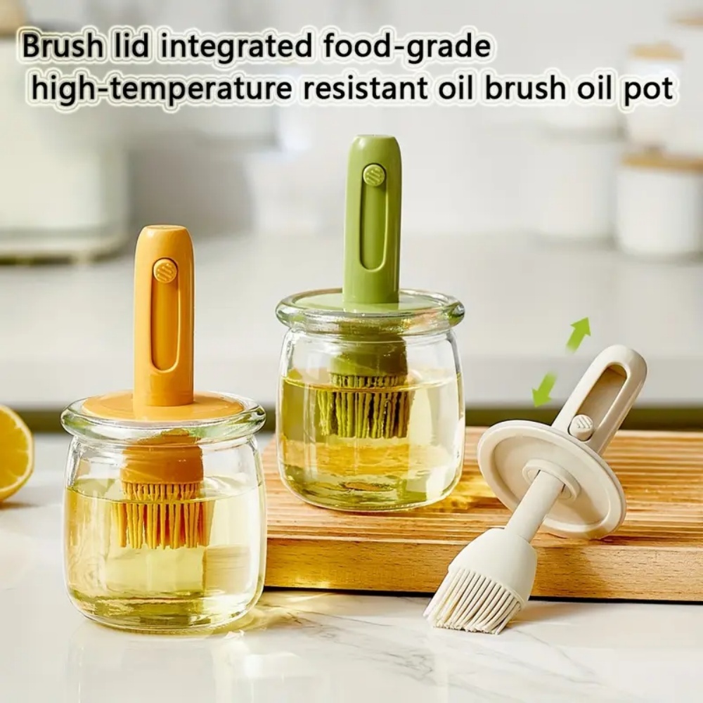 Cooking Oil Dispenser， Lightwe - Kitchen Gadgets Dispenser Brush Holder review and price