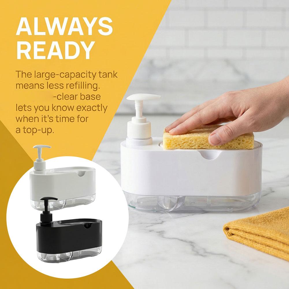 Dish Soap Dispenser Automatic  - Kitchen Gadgets Dispenser Brush Holder review and price