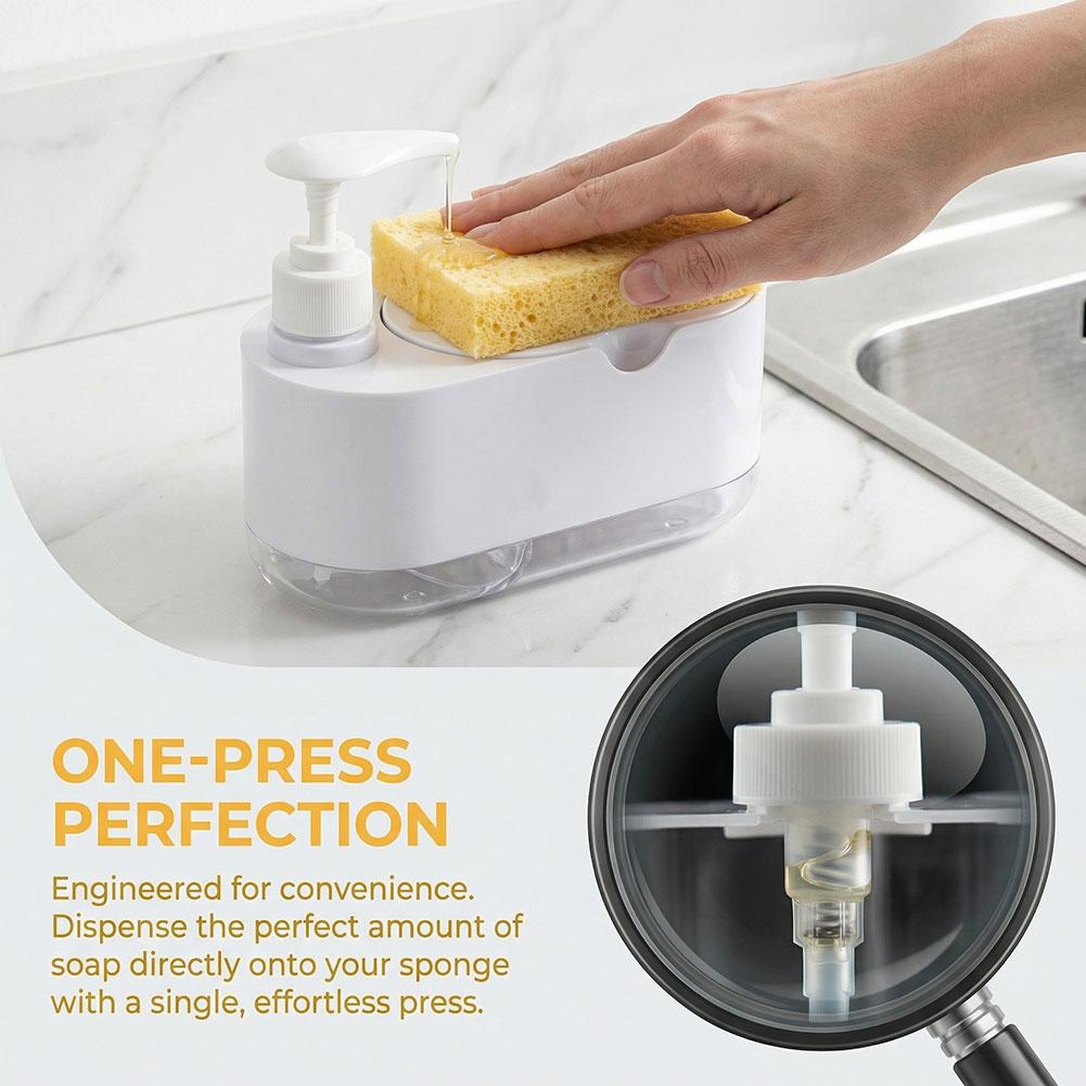 Dish Soap Dispenser Automatic  - Kitchen Gadgets Dispenser Brush Holder review and price