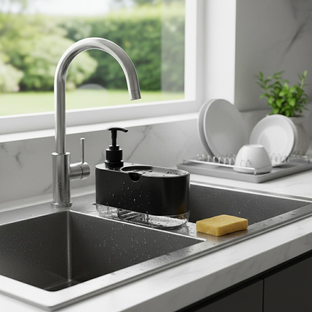 Dish Soap Dispenser Automatic  - Kitchen Gadgets Dispenser Brush Holder review and price