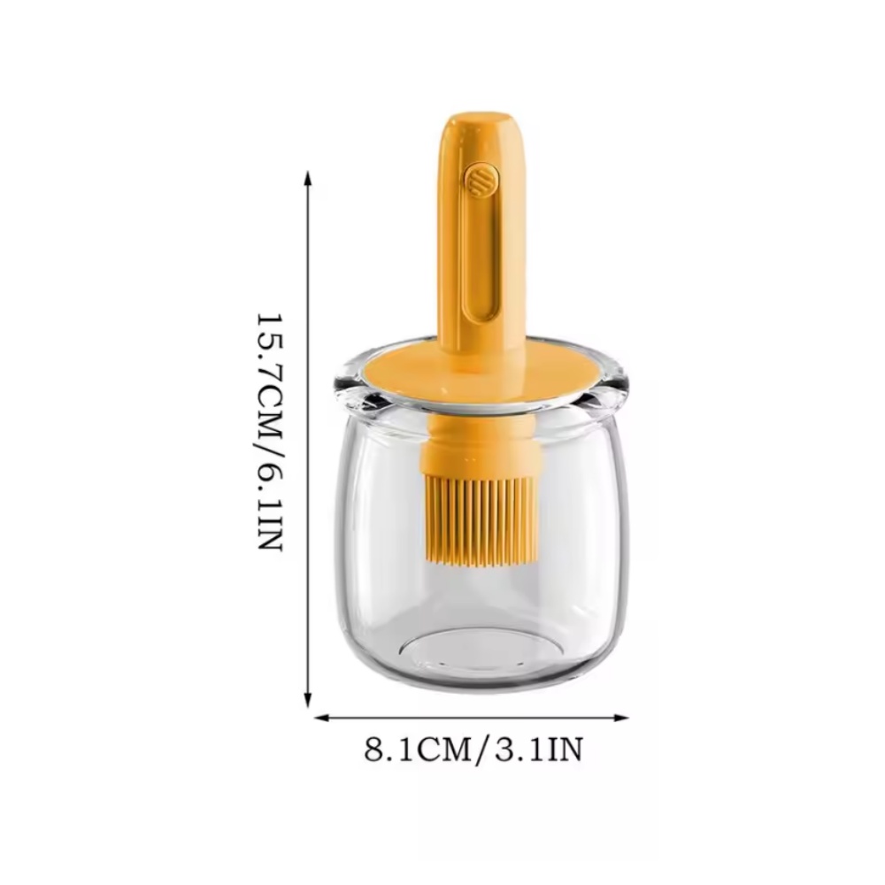 Cooking Oil Dispenser， Lightwe - Kitchen Gadgets Dispenser Brush Holder review and price