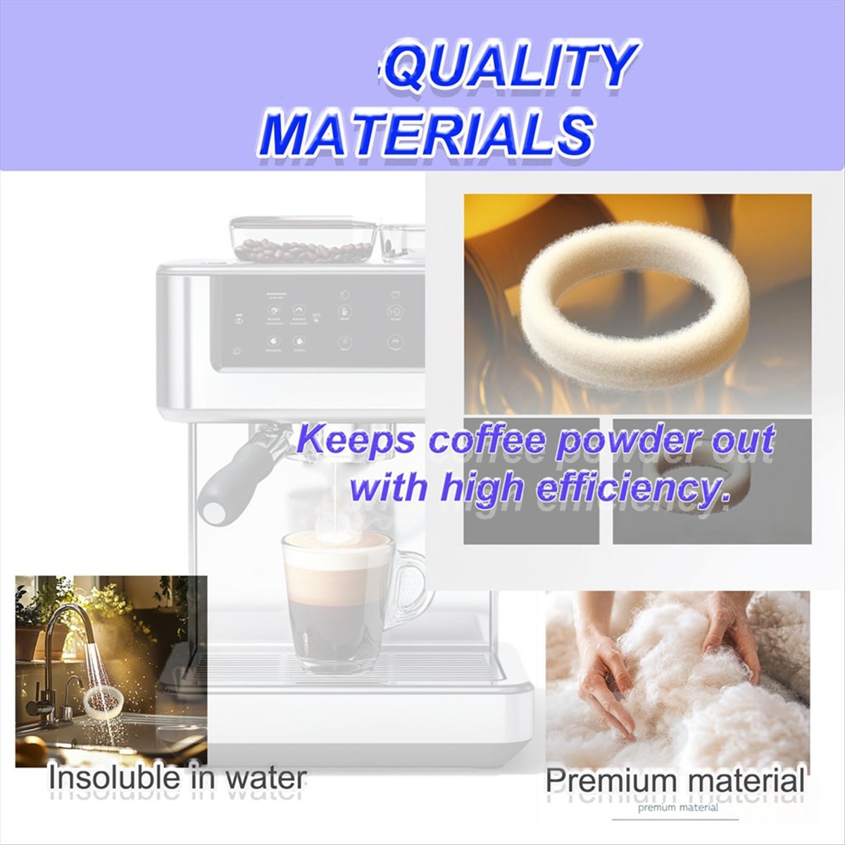 (A64E) 6Piece Felt Washer Repl - Breville Espresso Bes870 review and price