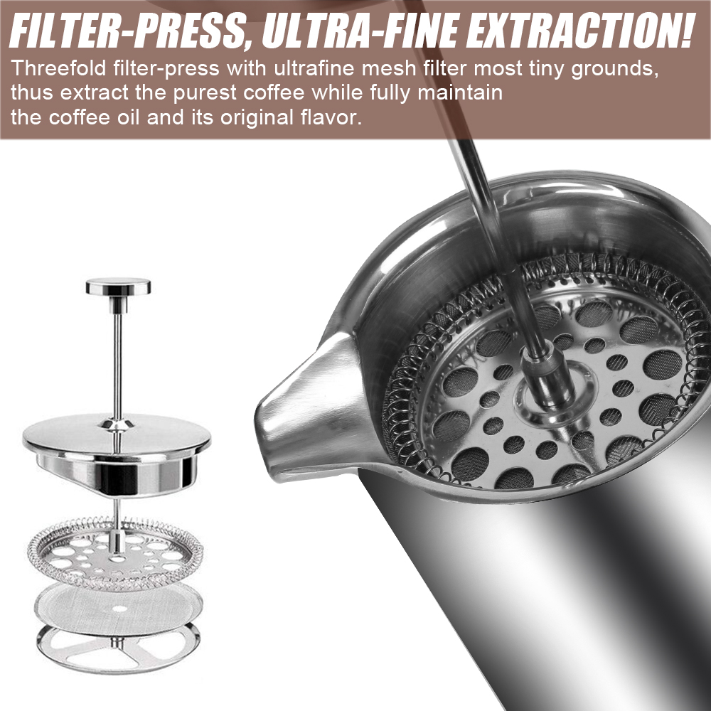 Large Capacity French Press Co - French Press Coffee Maker review and price