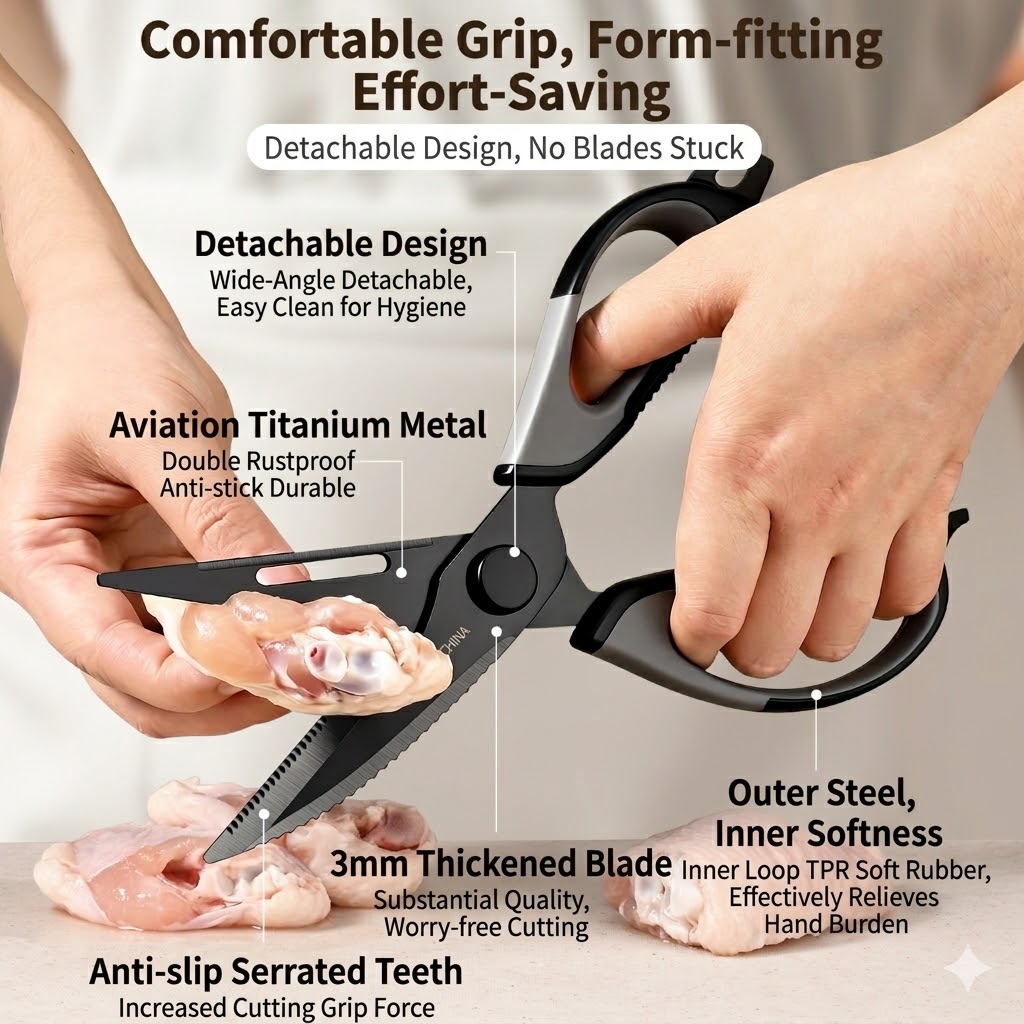 Kitchen scissors Titanium Chic - Zyliss Kitchen Gadgets review and price