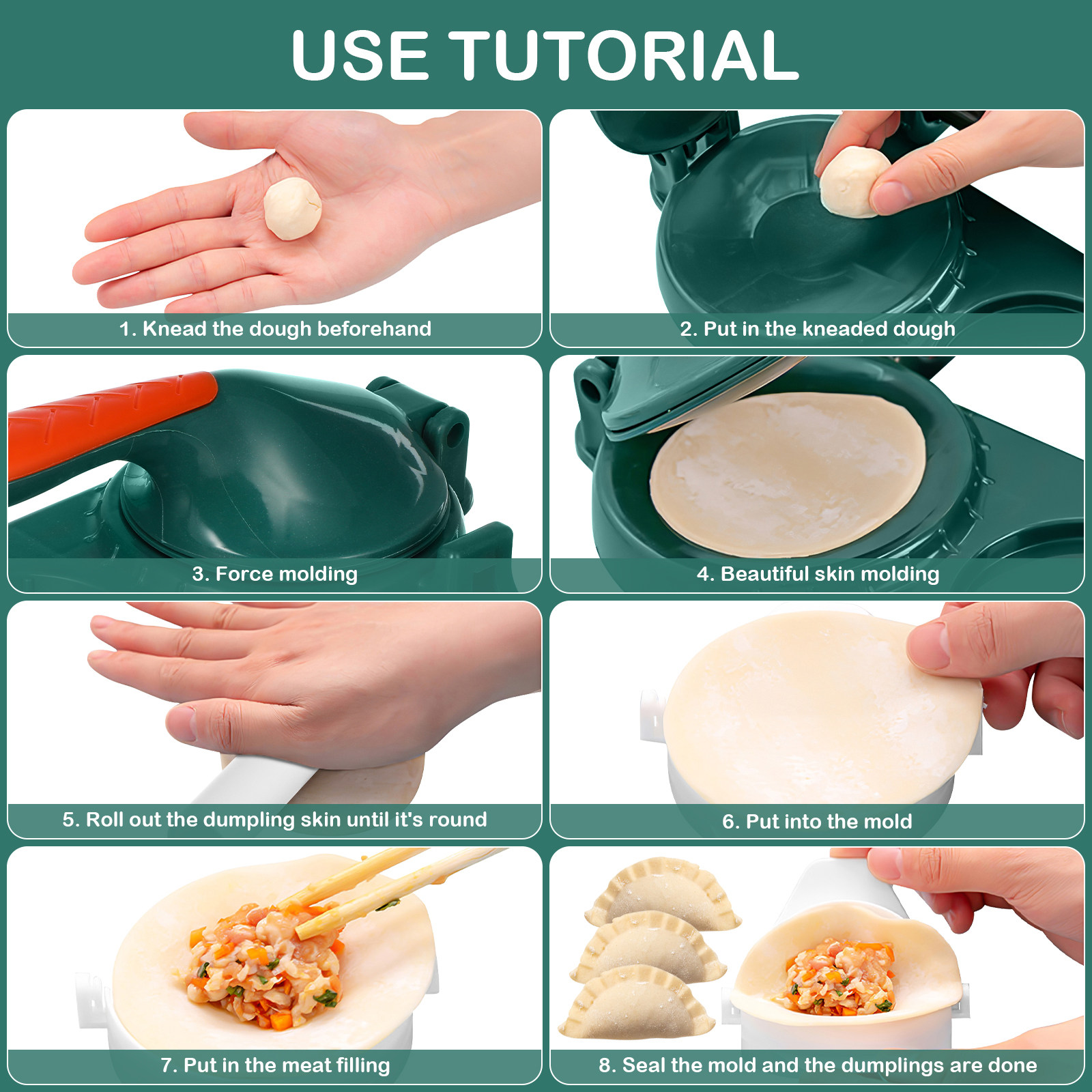 2-in-1 Dumpling Maker Press To - Kitchen Gadgets For Mom review and price