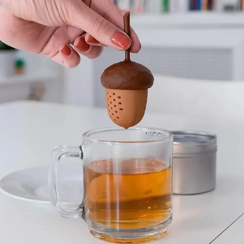 1PC Acorn Shape Tea Infuser Si - Kitchen Gadgets For Seniors review and price