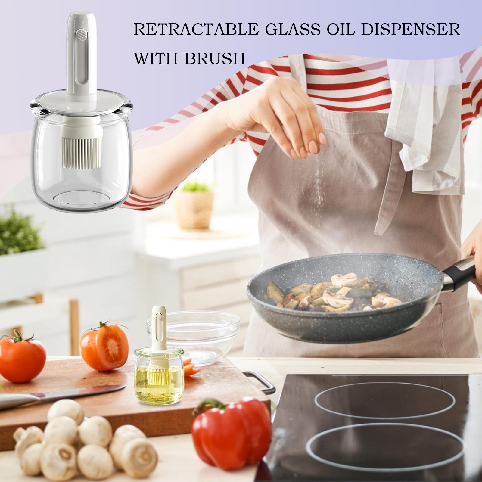 Oil Dispenser Silicone Sauce B - Kitchen Gadgets Dispenser Brush Holder review and price