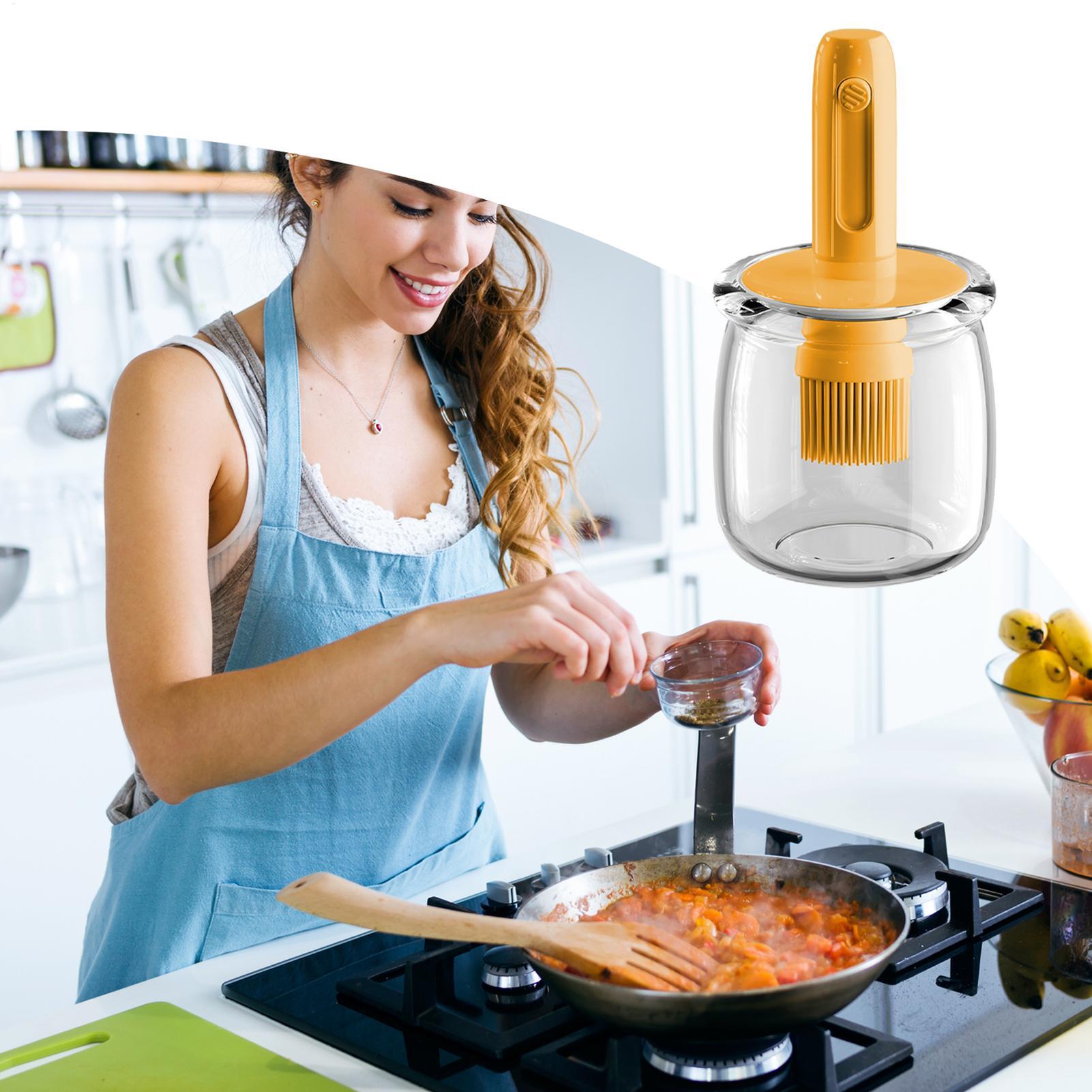 Oil Dispenser Silicone Sauce B - Kitchen Gadgets Dispenser Brush Holder review and price