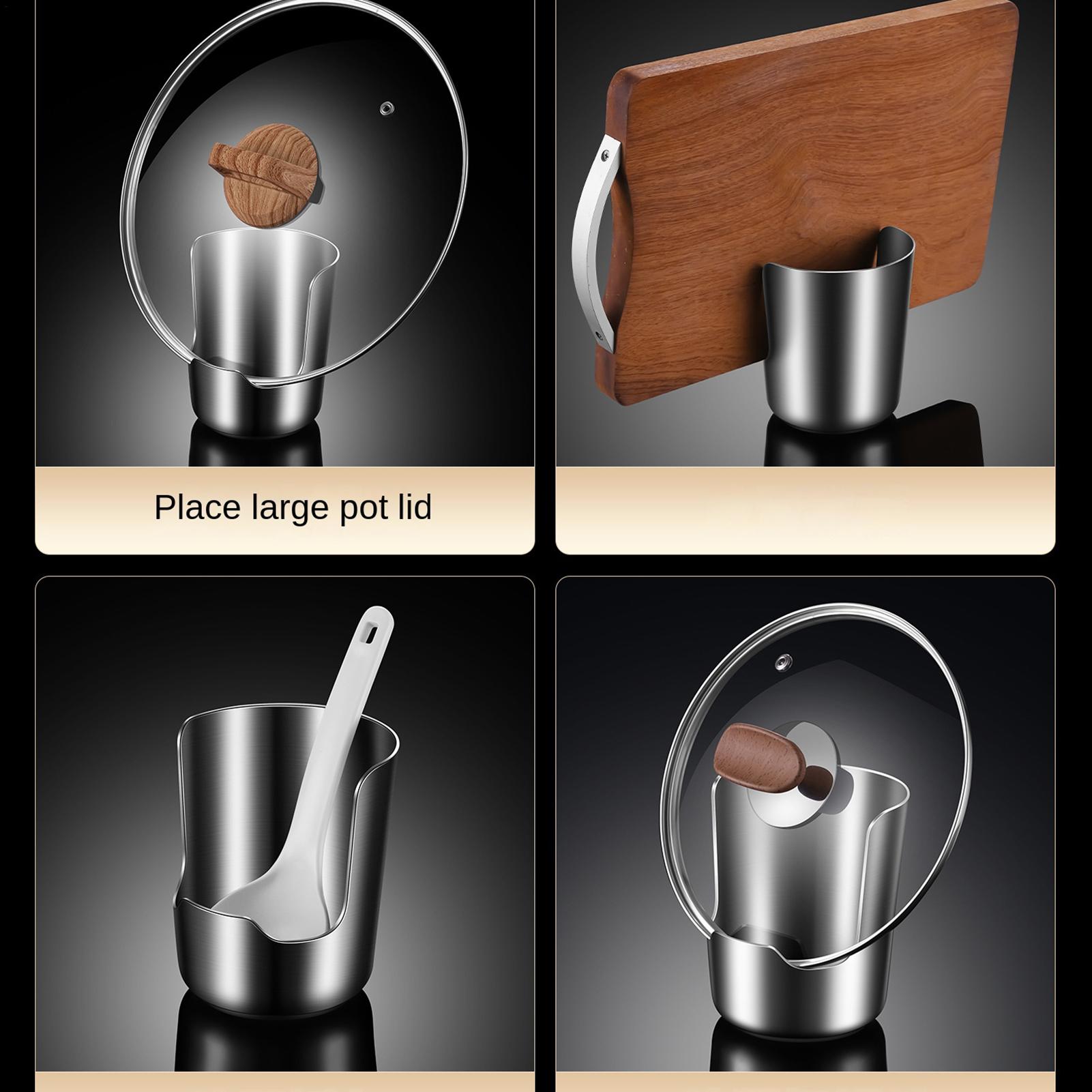 Stainless Steel Pot Lid Holder - Kitchen Gadgets And Utensils review and price