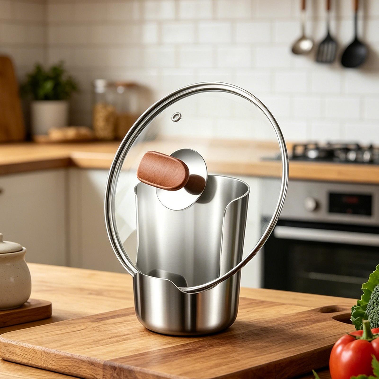 Stainless Steel Pot Lid Holder - Kitchen Gadgets And Utensils review and price